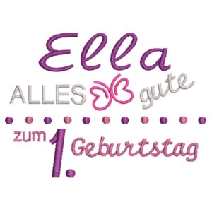 Geburtstag: Ella - Grauer Hase mit gelben Sternen Design