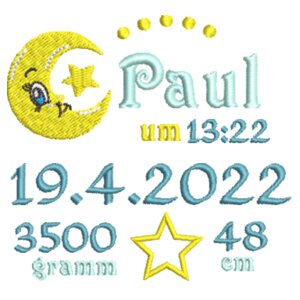 Geburt: Paul - CuddleCloud das gemütliche Häschen Design