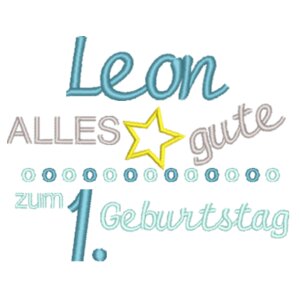 Geburtstag: Leon - Weißer Bär Design