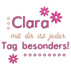Lieblingszitate: Clara - Ruby der Rosa Bär Design