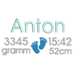 Geburt: Anton - Weißer Bär Design